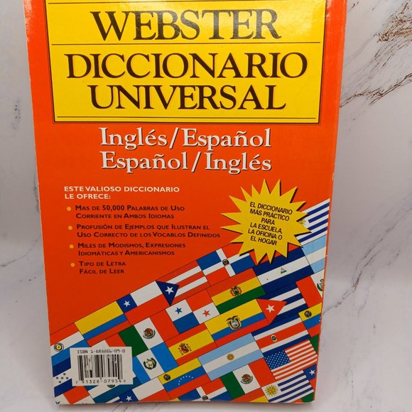 Webster's Worldwide Dictionary ( English/ Spanish) Pre-Owned - Picture 3 of 3